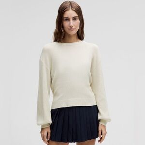 LULULEMON Reversible Crossover Sweater/Bone